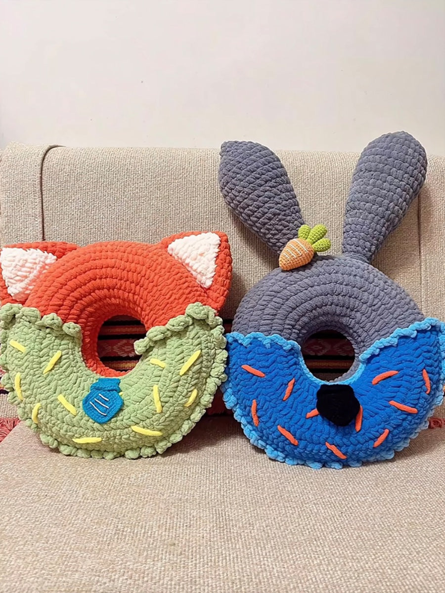 Crochet Donut Pillow Tutorial