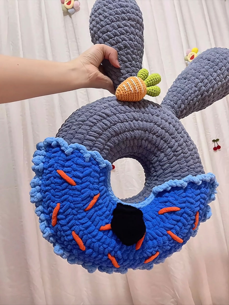 Crochet Donut Pillow Tutorial