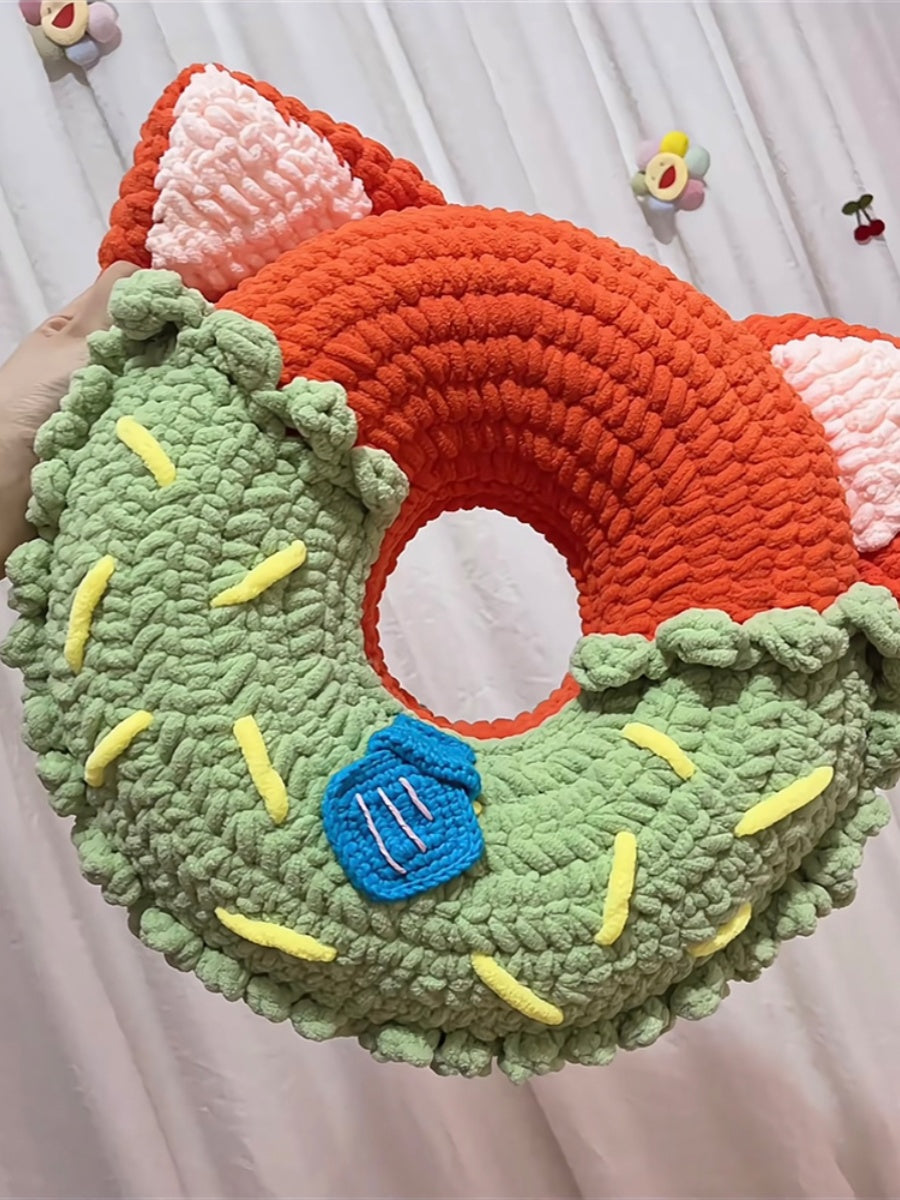 Crochet Donut Pillow Tutorial