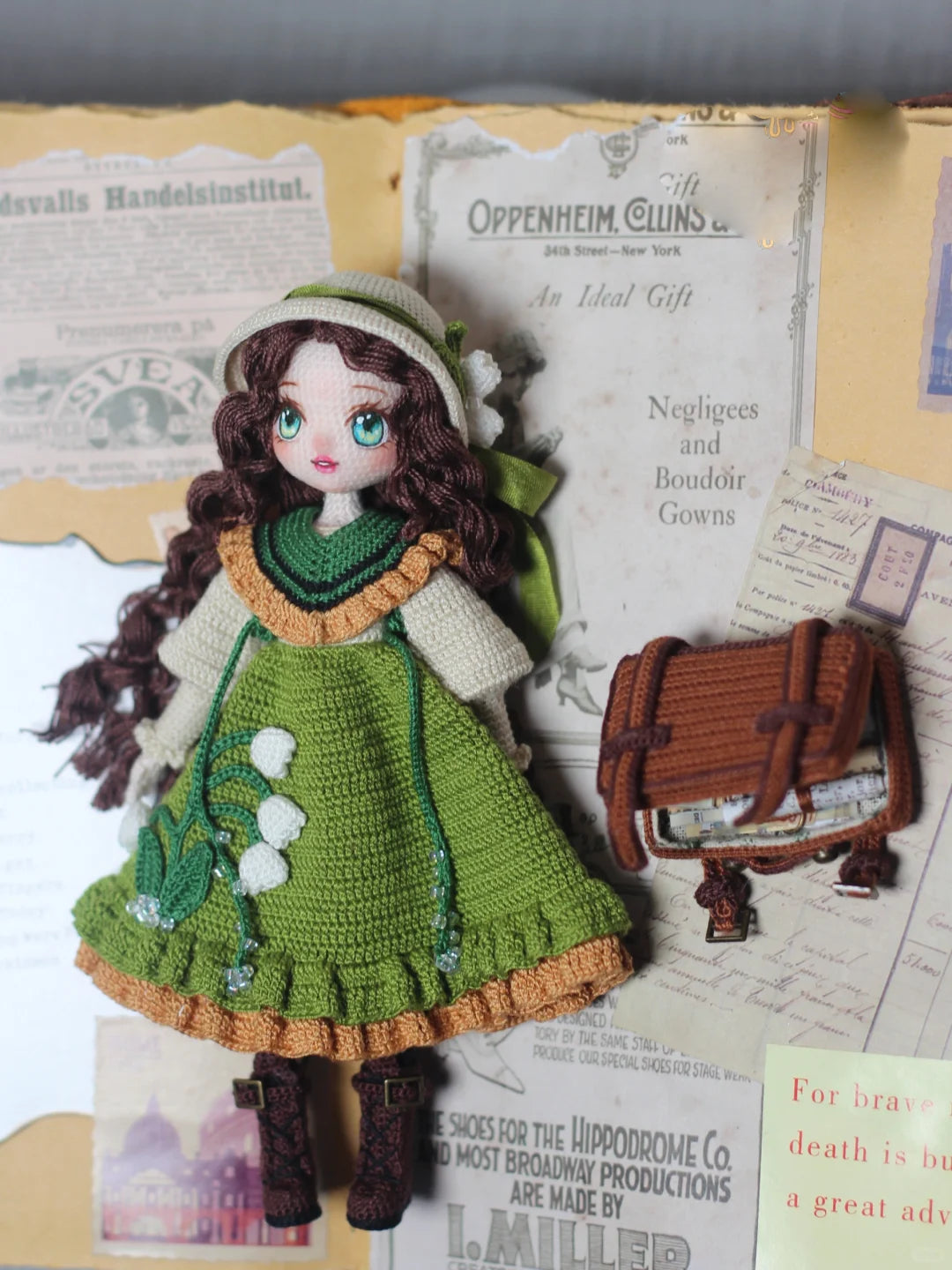 Amigurumi Crochet Doll Pattern, Doll PIA, pdf